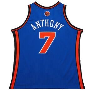 Men’s Carmelo Anthony #7 New York Knicks Blue Basketball Jersey